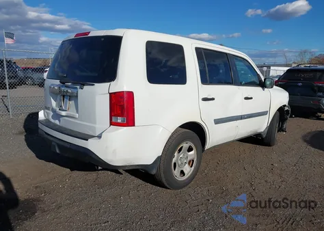 2012 Honda Pilot Lx from USA, damaged, VIN 5FNYF3H23CB013033